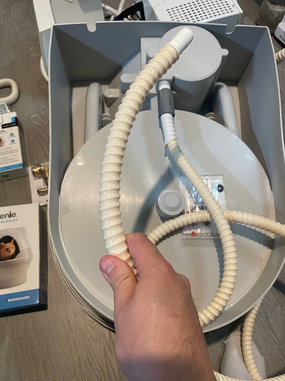 Cat Genie A.I. litter box drains