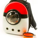 Cat is inside Scurrty Xpect Cat Carrier Bubble Backpack