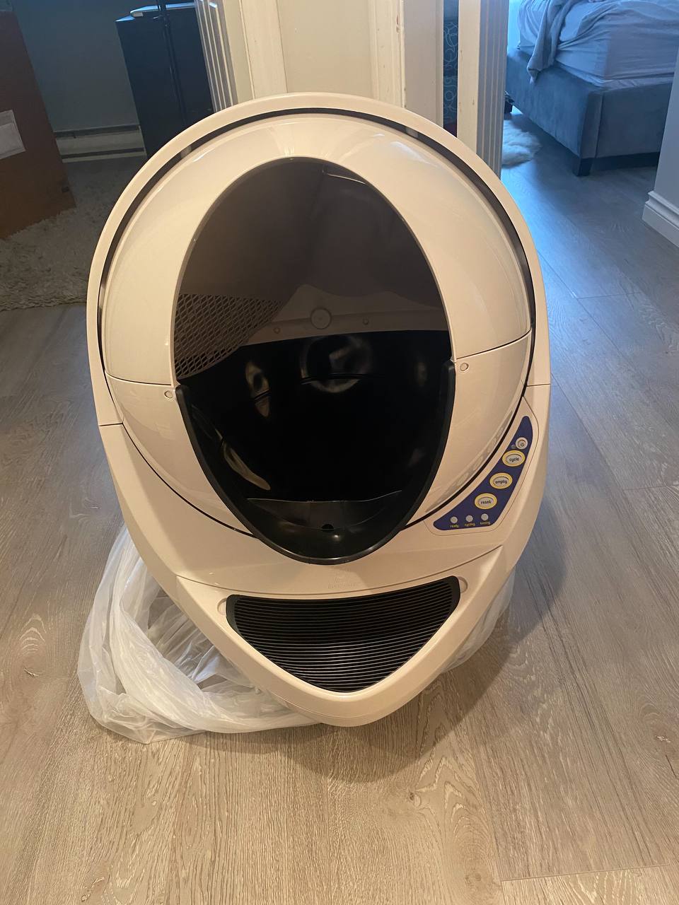 Litter robot after unpacking