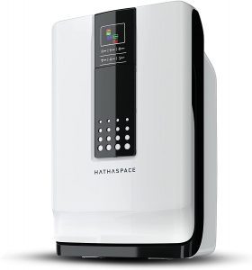 Display of the Hathaspace air cleaner for cats
