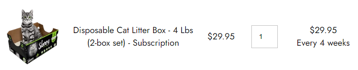 Skoon Cat Litter Subscription