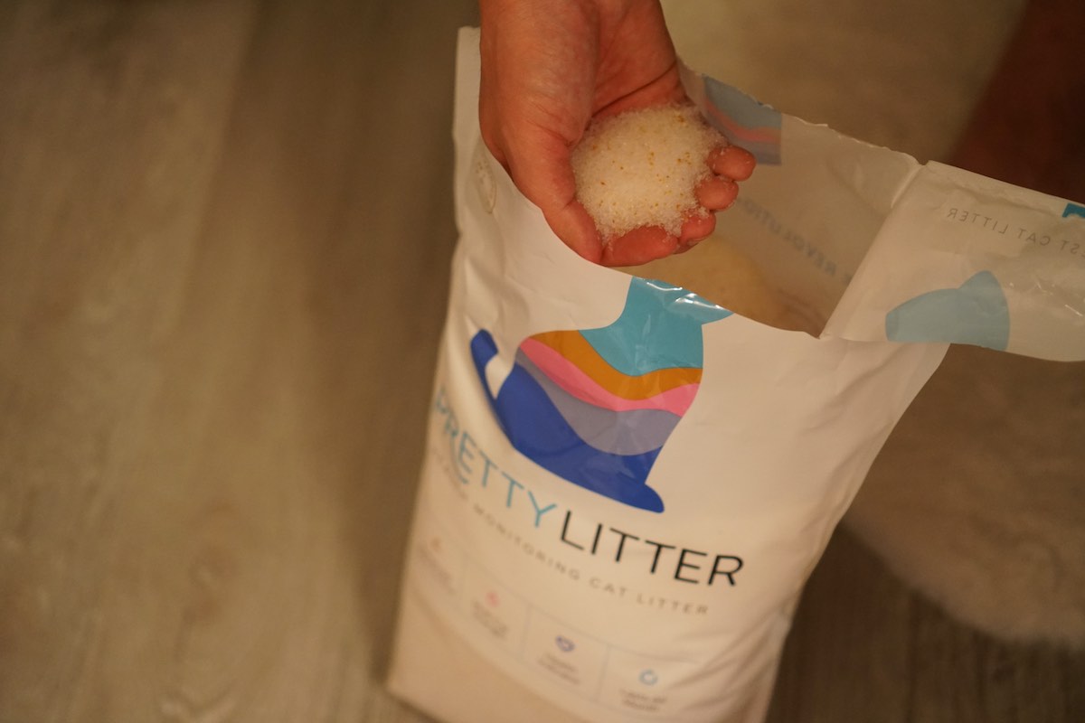 Pretty Litter on my hand