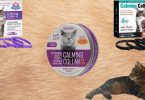 Cat calming collars with my cat wearing one of them