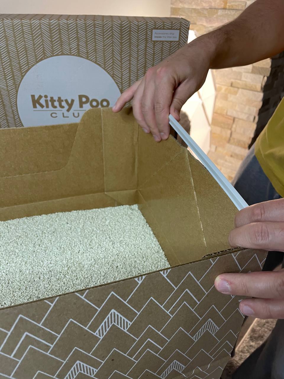 Finishing assembly of Kitty Poo Club litter box