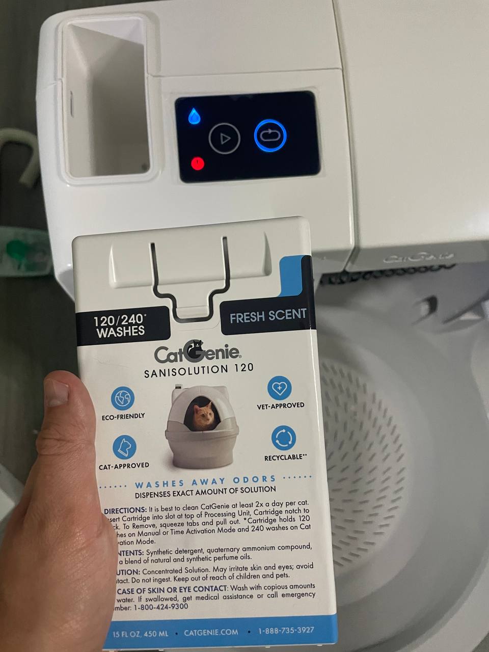Cleaning cartridge for CarGenie AI self-cleaning litter box