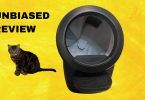 Litter Robot 4 review featured image with litter box and my cat in it