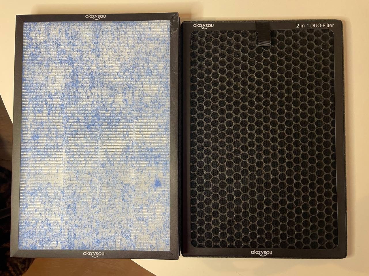 Filters that came with Okaysou Air Purifier