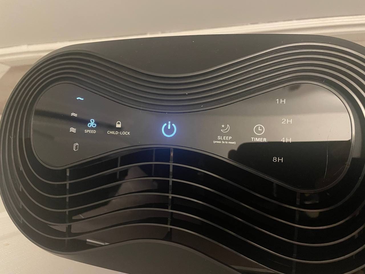 Buttons on Okaysou Air Purifier