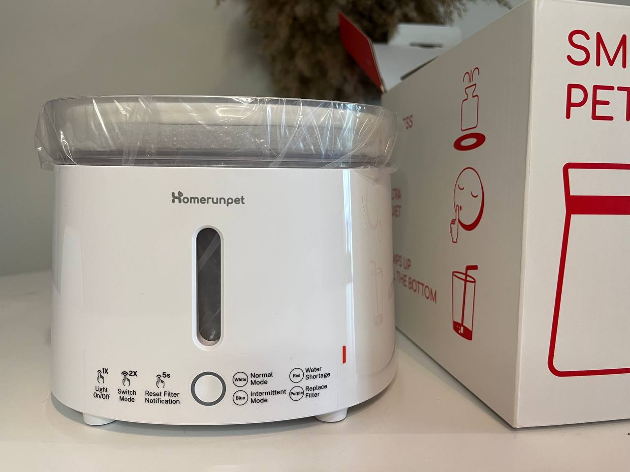 Homerunpet Cat Water Fountain just unpacked