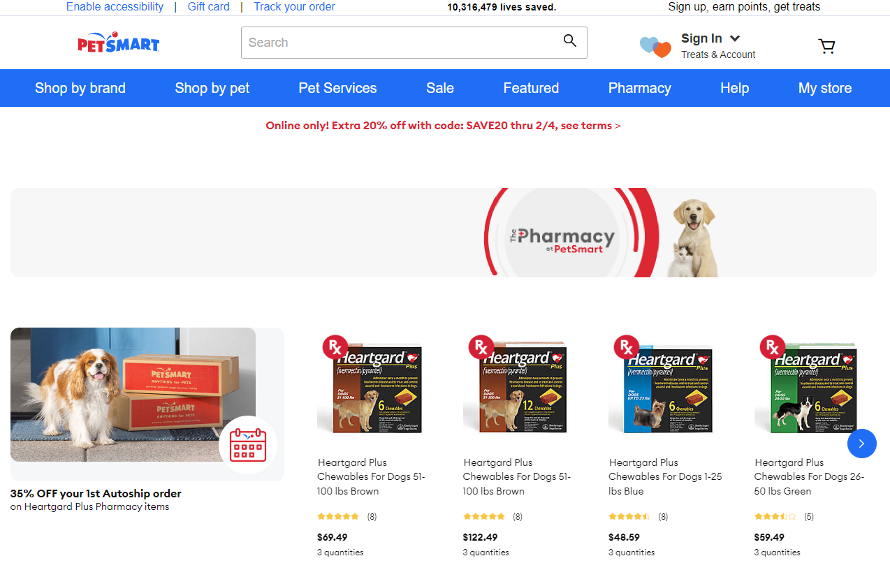 PetSmart online pet pharmacy