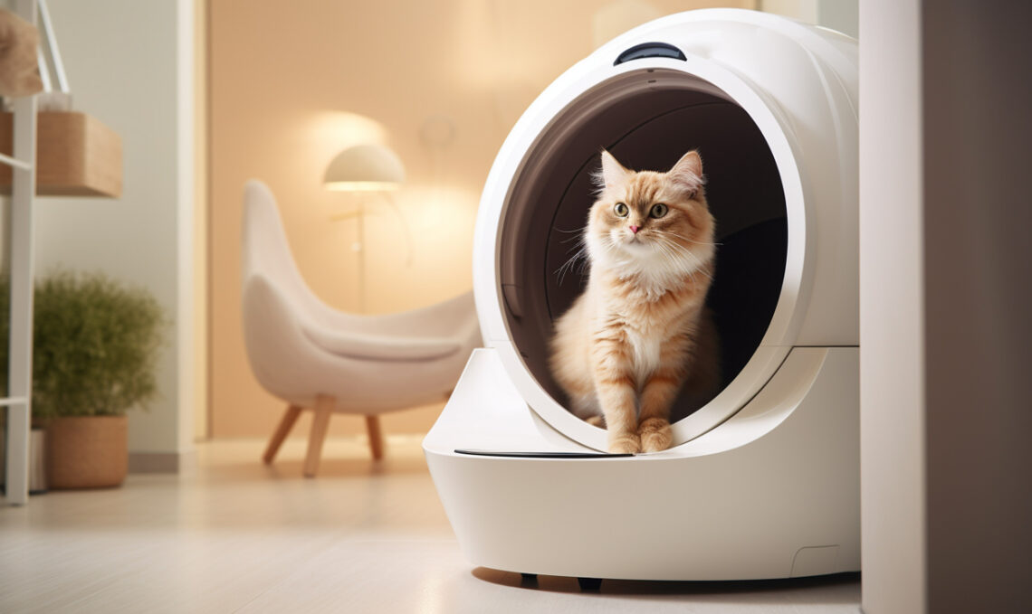 Robot Litter Box Cat