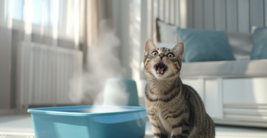 Cat Litter Box for Odor Control Upset Cat