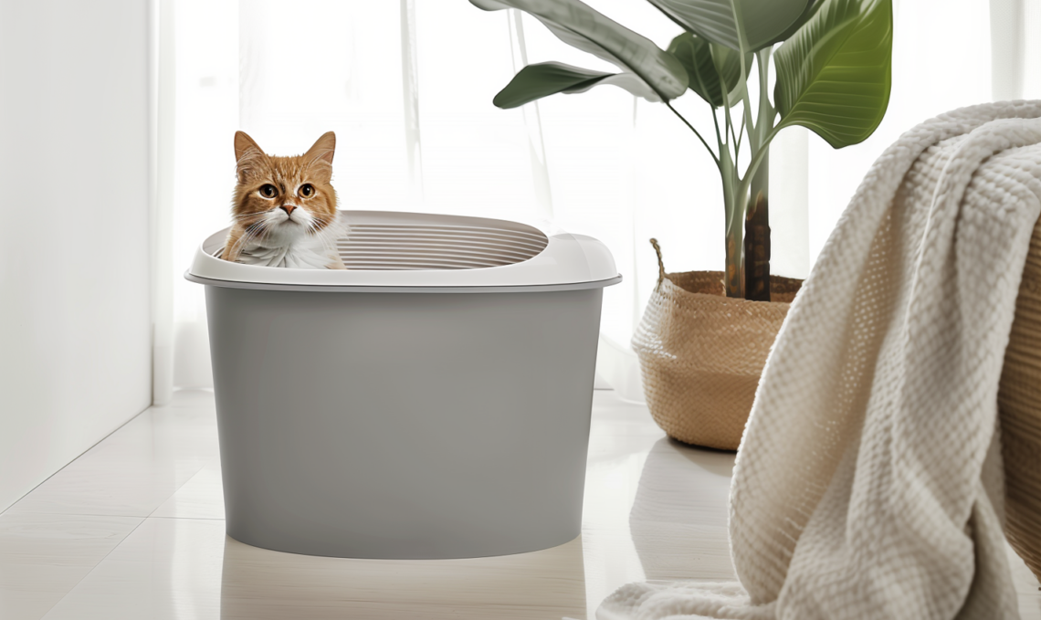 Top Entry Cat Litter Box