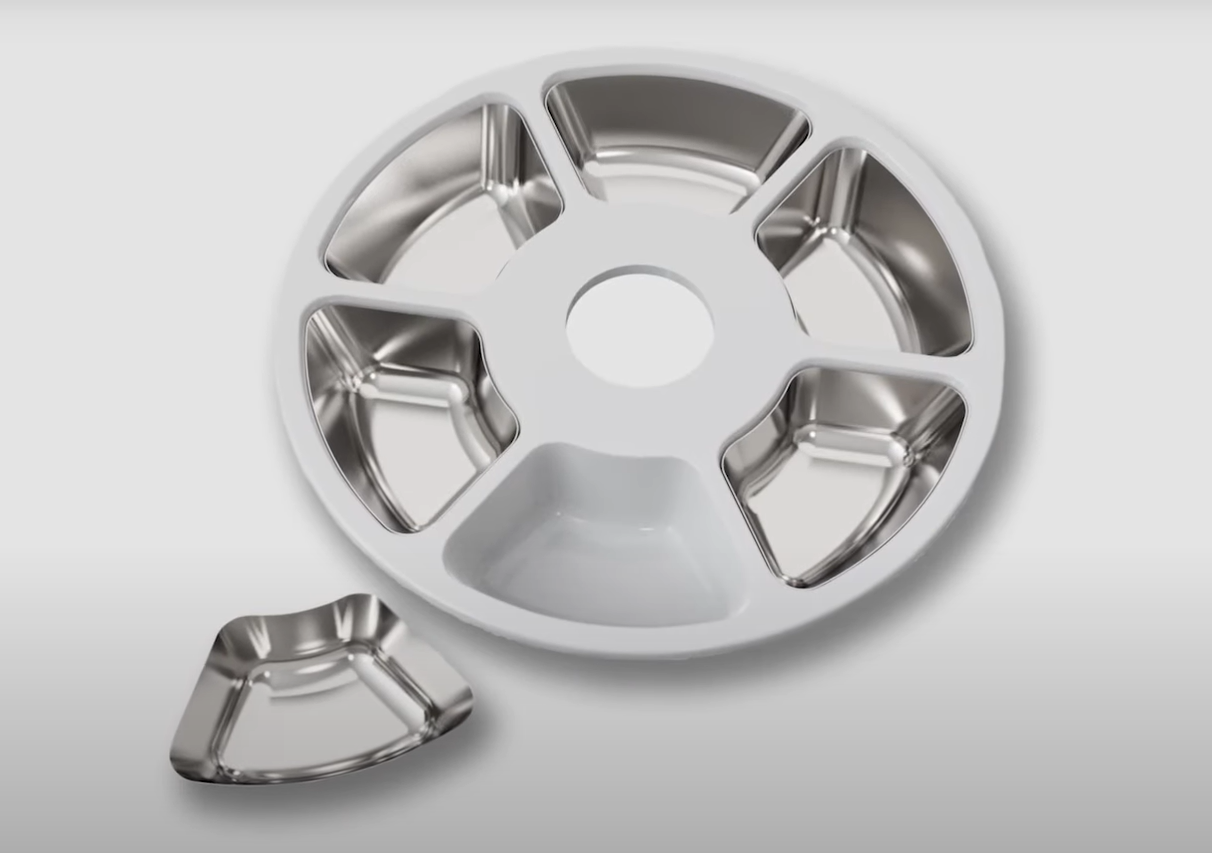 SoCool Stainless Steel Inserts pet feeder